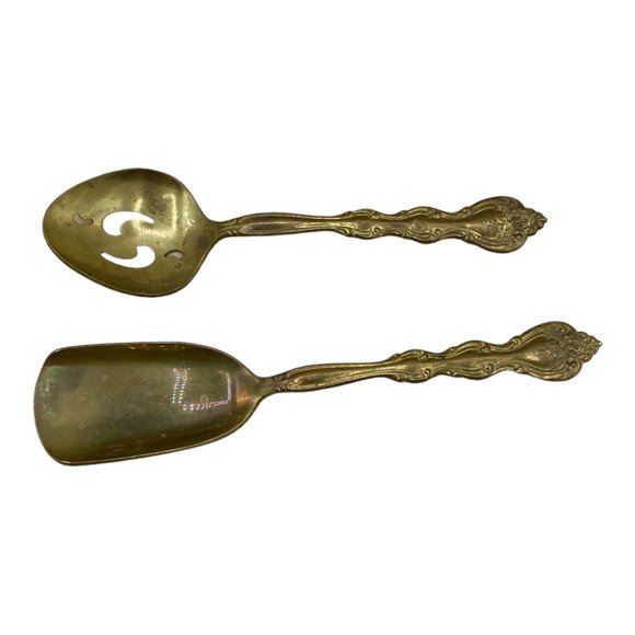 Golden Bon Bon & Relish Spoons Interlude by International Silverplate - Picture 2 of 9